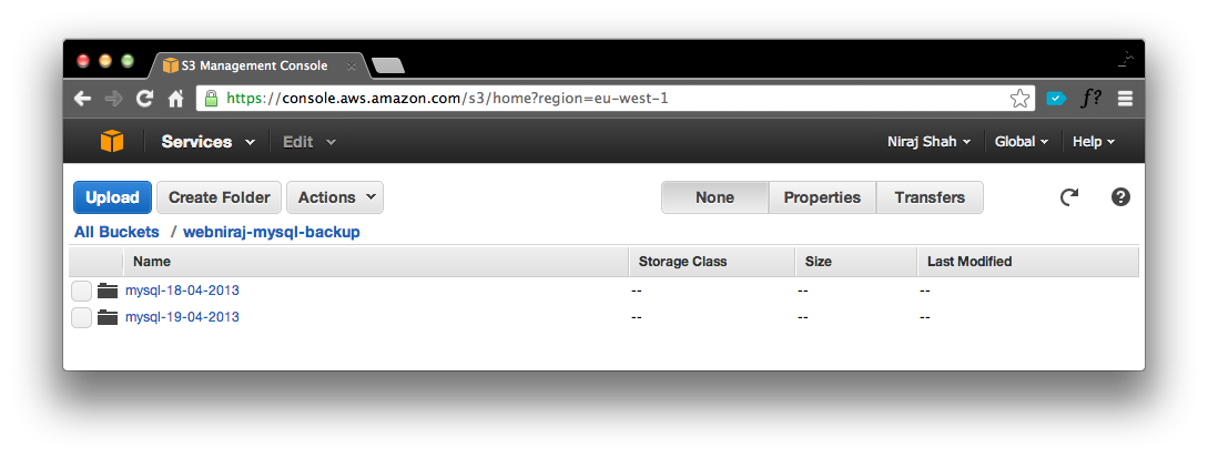 amazon s3 for personal backup