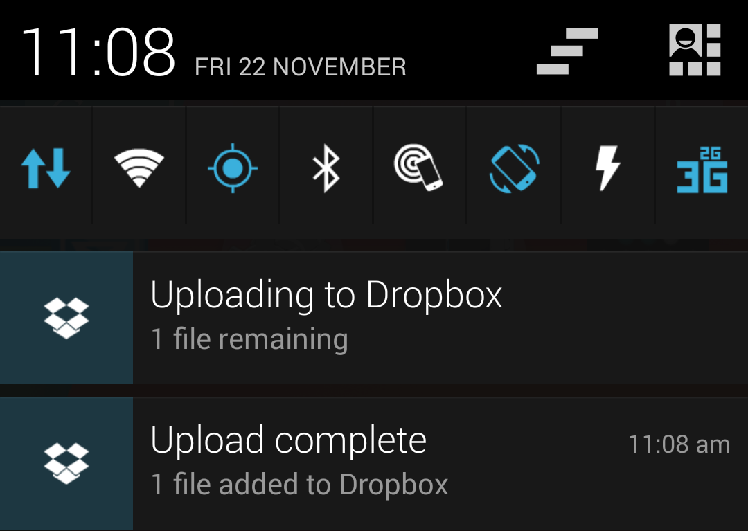 Dropbox Notifications