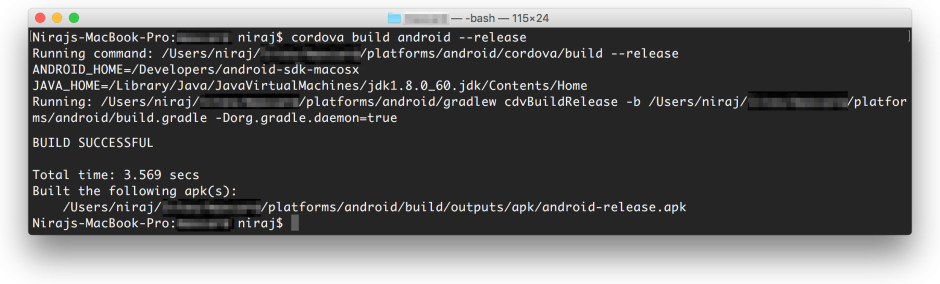 Cordova-Android-Releas-Build